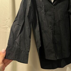Quince Black Button-Up Shirt